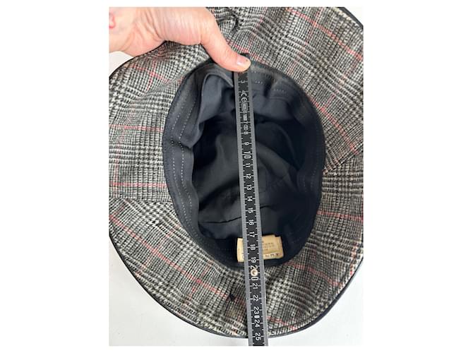 Vintage Givenchy Wollmütze grau braun M - Ansicht 6