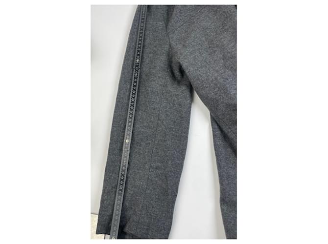 Vintage Givenchy Wollmantel Grau - Ansicht 10