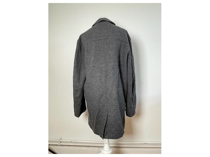 Vintage Givenchy Wollmantel Grau - Ansicht 3
