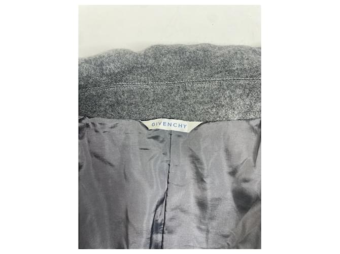 Vintage Givenchy Wollmantel Grau - Ansicht 5
