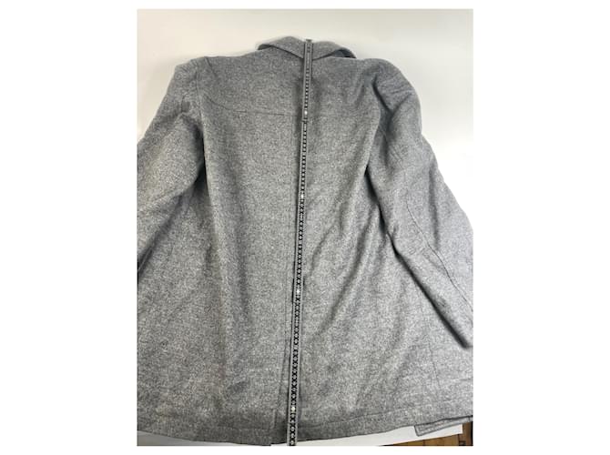 Vintage Givenchy Wollmantel Grau - Ansicht 8