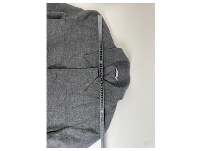 Vintage Givenchy Wollmantel Grau - Ansicht 9