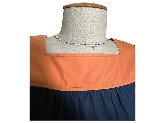 Abito Céline in cotone multicolore - vista 6