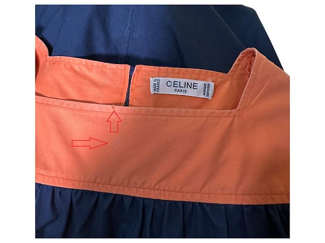 Abito Céline in cotone multicolore - vista 7