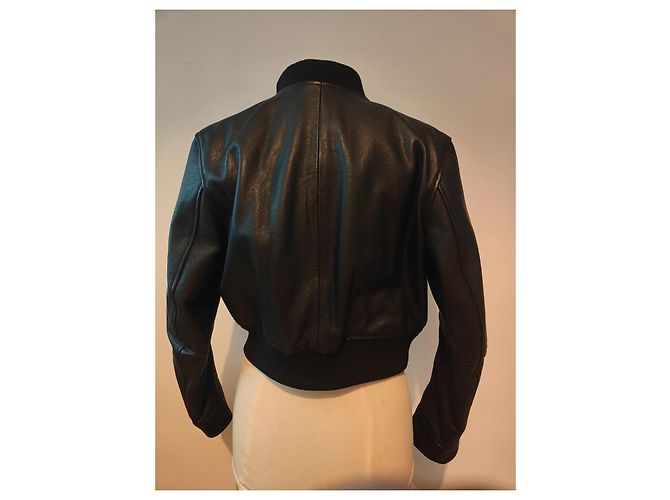 Zadig & Voltaire Bunta de cuero reversible Negro - vista 2