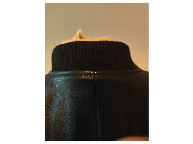 Zadig & Voltaire Bunta de cuero reversible Negro - vista 3