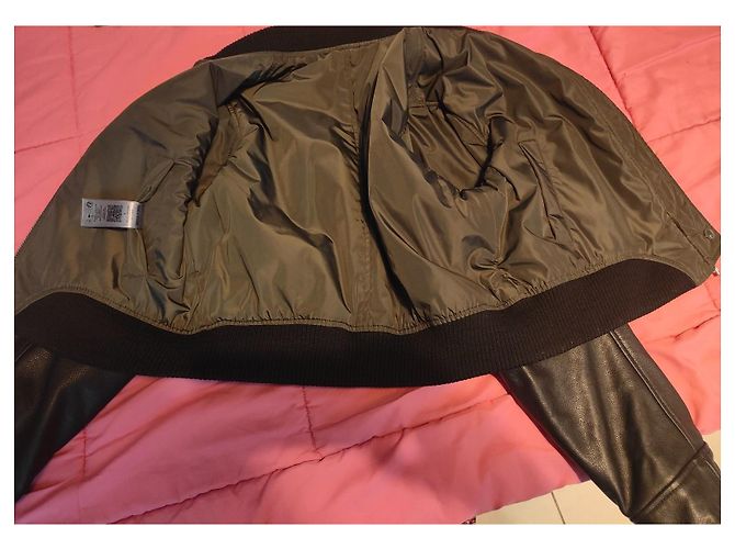 Zadig & Voltaire Bunta de cuero reversible Negro - vista 6