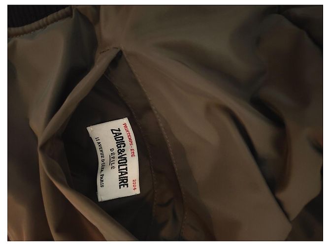 Zadig & Voltaire Bunta de cuero reversible Negro - vista 7