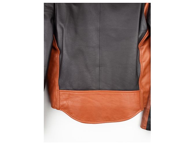 Maison Martin Margiela Maison Margiela 2000er Perfecto Panel Leder Bikerjacke Braun - Ansicht 6