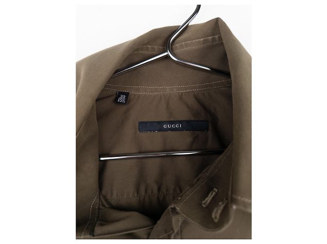 Camicia con bottoni e tasche cargo militari Gucci di Tom Ford SS97 Marrone - vista 8