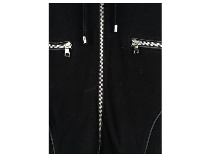 Balmain by Olivier Rousteing 2010s Leather Biker Zip-Hoodie - view 5