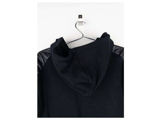 Balmain by Olivier Rousteing 2010s Leather Biker Zip-Hoodie - view 7