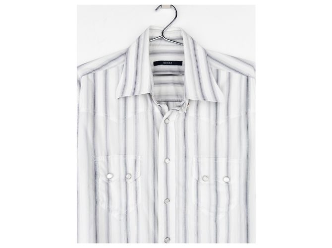 Camicia Western con bottoni in perla Gucci di Tom Ford SS04 - vista 3