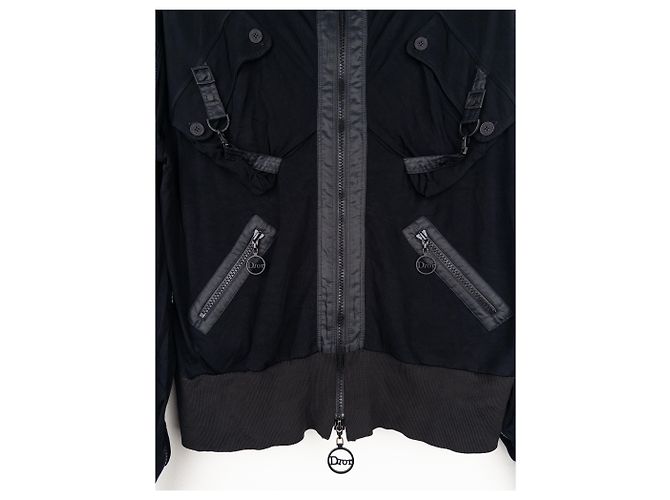 Giacca Bomber Paracadute Bondage con Collo Alto Dior di Galliano SS04 - vista 4