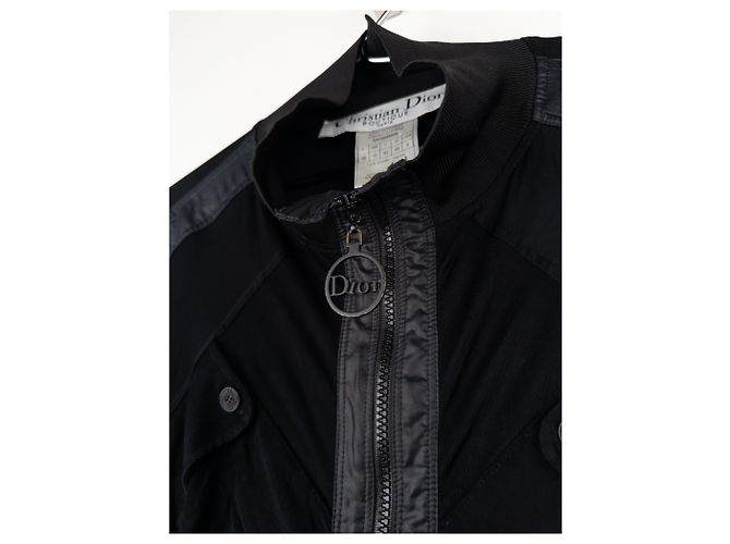 Giacca Bomber Paracadute Bondage con Collo Alto Dior di Galliano SS04 - vista 7