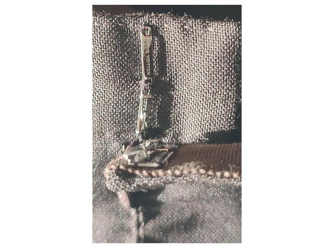 Falda recta Louis Vuitton marrón lana mohair Castaño - vista 3