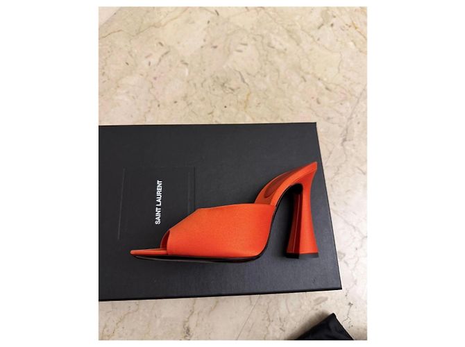Mule Suite Saint Laurent Arancione - vista 4