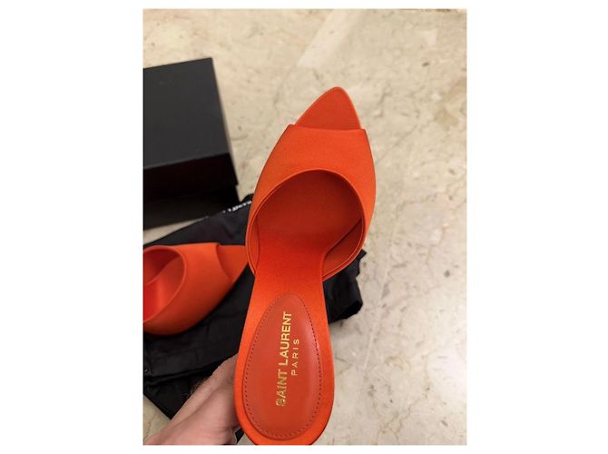 Mule Suite Saint Laurent Arancione - vista 5