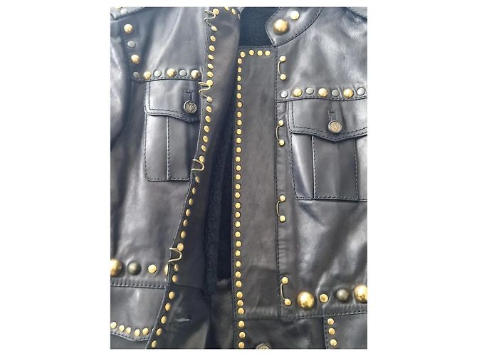 Gucci Lederjacke Schwarz - Ansicht 2