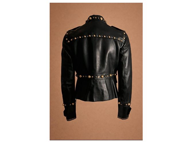 Gucci Lederjacke Schwarz - Ansicht 4