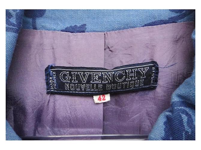 Chaqueta Givenchy azul de algodón y lino - vista 3