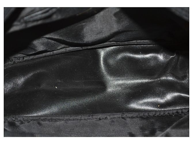 Borsa a mano Pierre Balmain in tessuto nero e marrone - vista 7