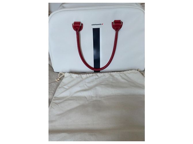 Jack Russell Malletier Borsa da viaggio J.Russel Malletier. (Air France) Bianco - vista 2