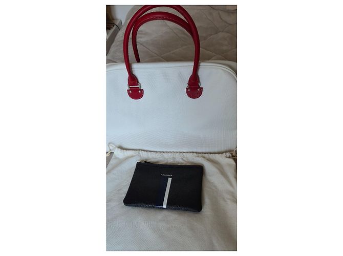 Jack Russell Malletier Borsa da viaggio J.Russel Malletier. (Air France) Bianco - vista 6