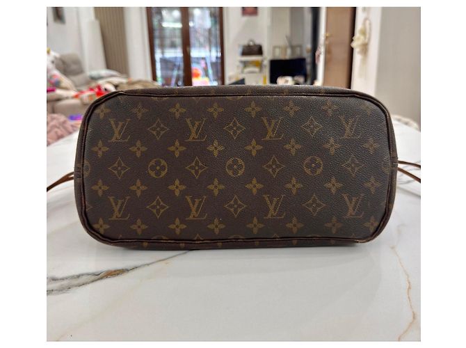 Borsa Louis Vuitton Neverfull MM Monogram Canvas Marrone Monogramma - vista 11