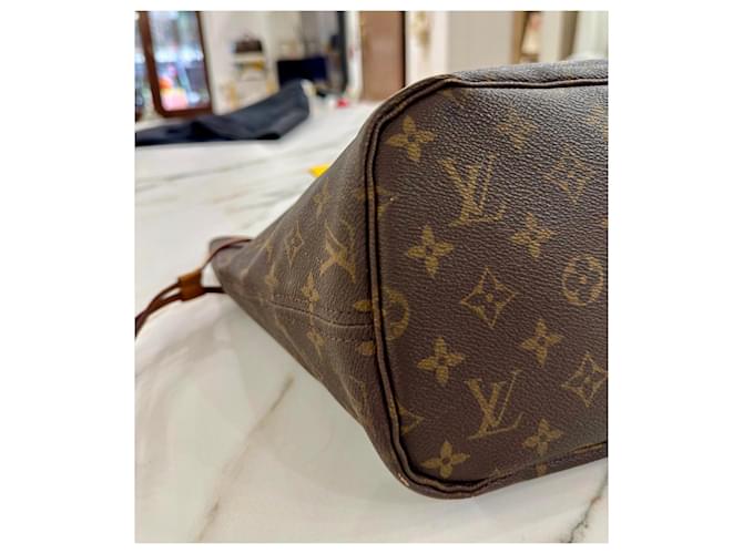 Borsa Louis Vuitton Neverfull MM Monogram Canvas Marrone Monogramma - vista 13