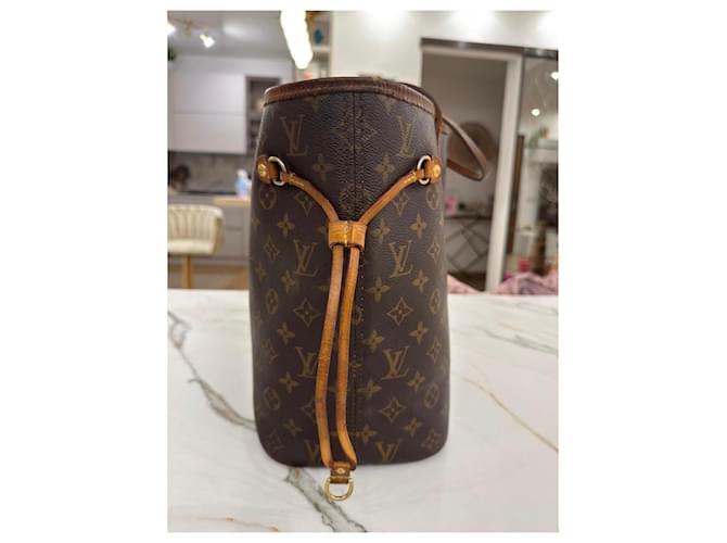 Borsa Louis Vuitton Neverfull MM Monogram Canvas Marrone Monogramma - vista 4