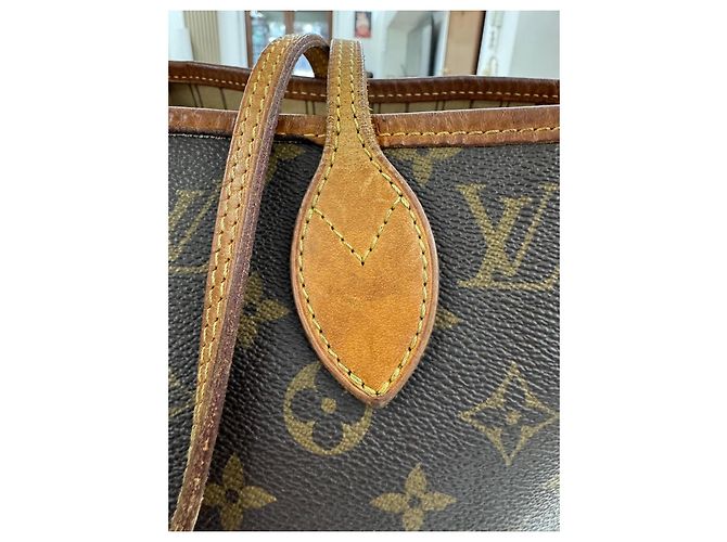 Borsa Louis Vuitton Neverfull MM Monogram Canvas Marrone Monogramma - vista 8