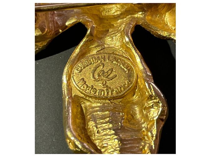 Christian Lacroix Collana Pendente Croce Oro Metallo D'oro - vista 3