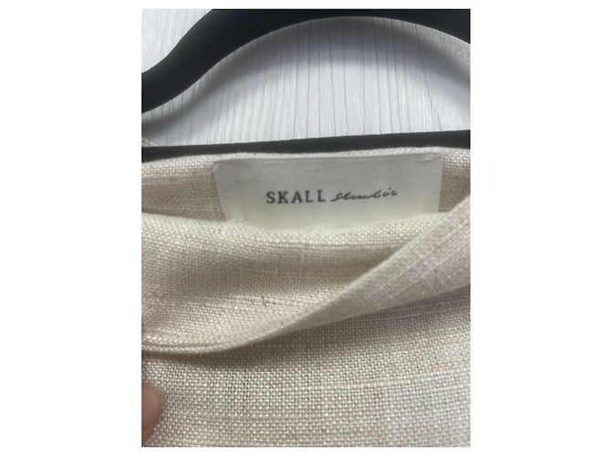Autre Marque Blusa Skall Studio a maniche corte in lino e cotone - vista 2