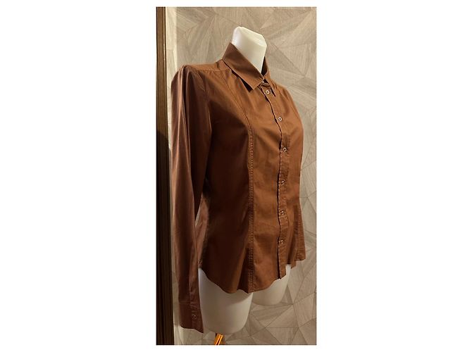 Autre Marque Camicia slim fit con stampa e strass Marrone - vista 2