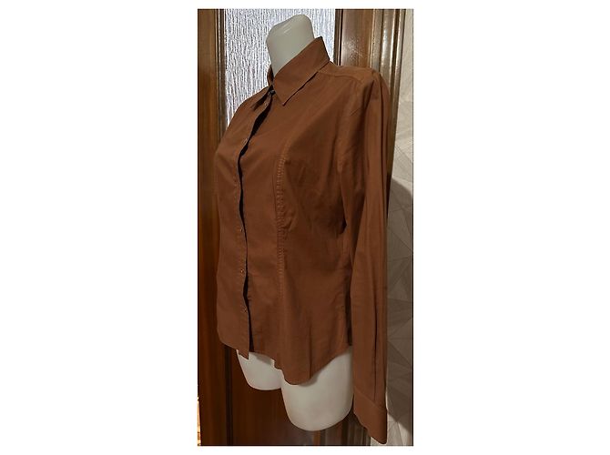 Autre Marque Camicia slim fit con stampa e strass Marrone - vista 5