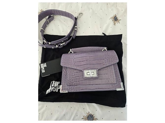 Borsa in pelle lilla The Kooples Porpora - vista 12