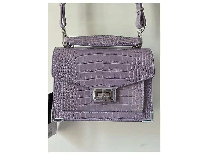 Borsa in pelle lilla The Kooples Porpora - vista 17