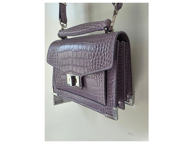 Borsa in pelle lilla The Kooples Porpora - vista 3
