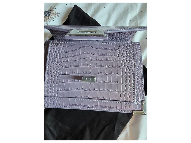 Borsa in pelle lilla The Kooples Porpora - vista 5