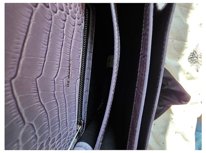 Borsa in pelle lilla The Kooples Porpora - vista 6