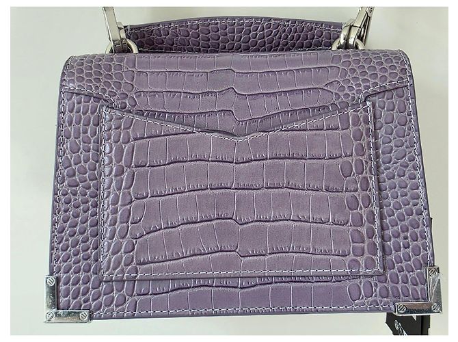 Borsa in pelle lilla The Kooples Porpora - vista 9