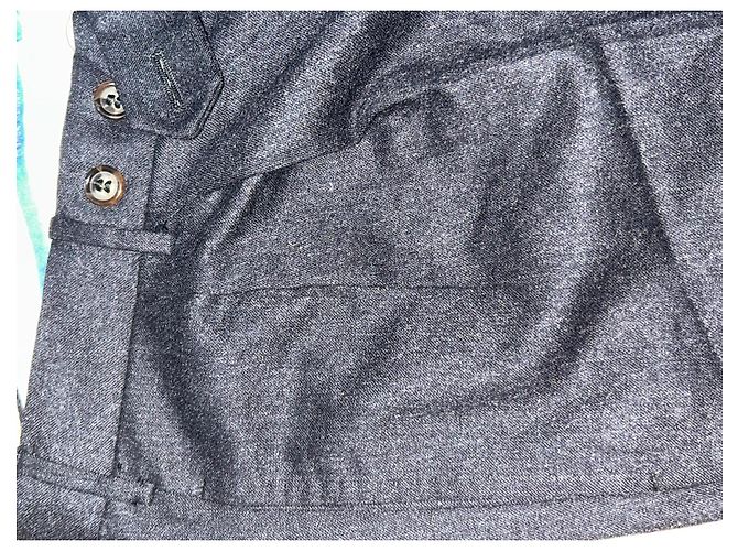 Franck Namani Wool Trousers Black - view 3