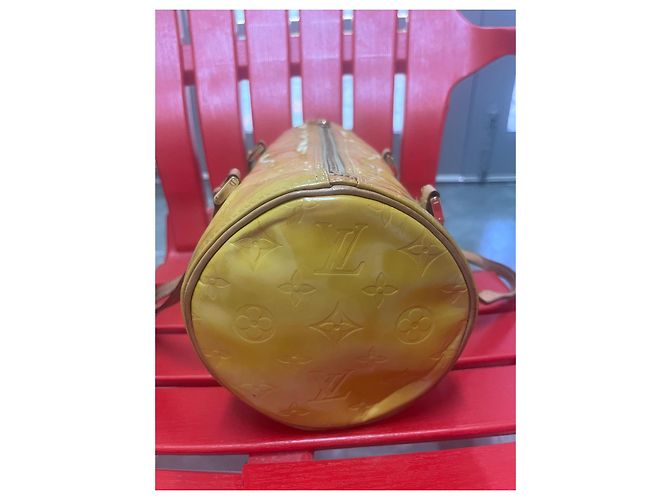 Louis Vuitton Monogram Vernis Alma BB Giallo - vista 4