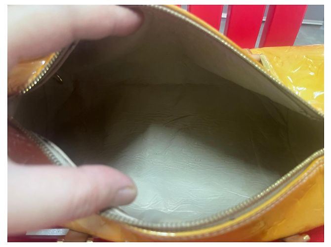 Louis Vuitton Monogram Vernis Alma BB Giallo - vista 6