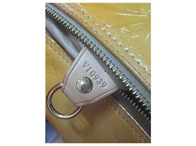 Louis Vuitton Monogram Vernis Alma BB Giallo - vista 7