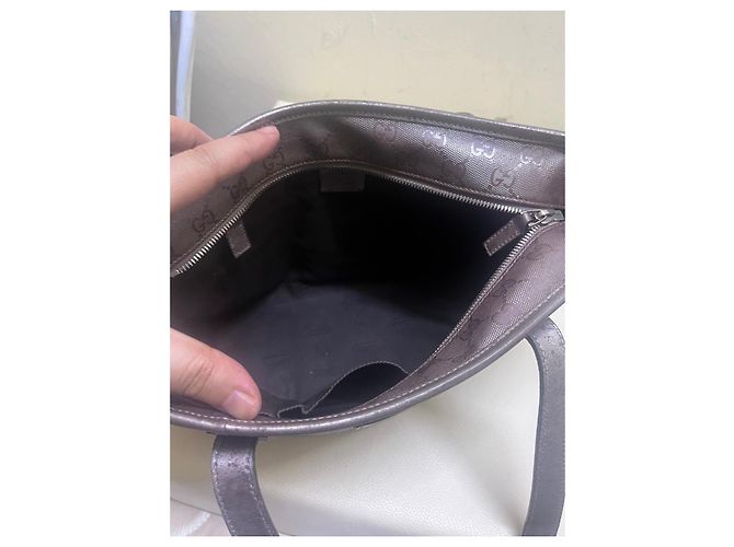 Borsa Tote Gucci GG Monogram Marrone - vista 8