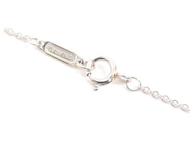 Tiffany & Co Tiffany PT950 Solitär-Diamant-Halskette Silber - Ansicht 5