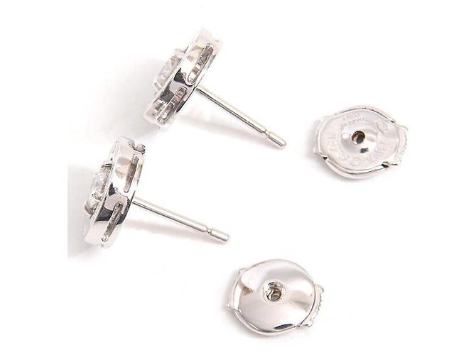 Bulgari Bvlgari 18K White Gold Bvlgari Bvlgari 1P Diamond Earrings Silvery - view 2