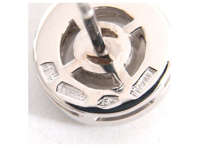 Bulgari Bvlgari 18K White Gold Bvlgari Bvlgari 1P Diamond Earrings Silvery - view 4